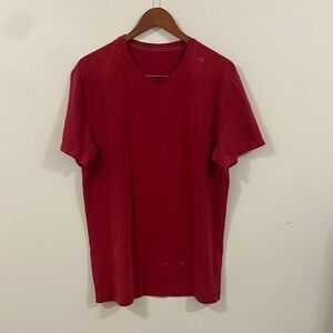 lululemon athletica Red Short Sleeve Tee